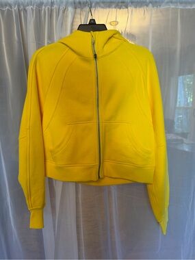 Lululemon athletica Yellow Zip-Up Scuba Jacket - Women